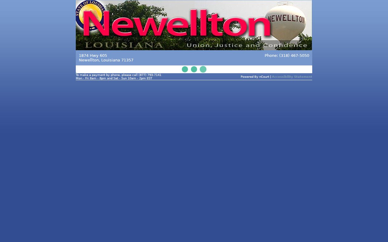 Newellton online bond payment page referenced for Tensas Parish traffic warrant payments